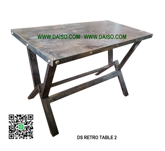 โต๊ะเหล็กทำสี แนวเรโทร DS-RETRO TABLE 2