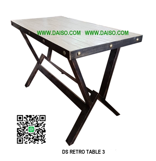 โต๊ะเหล็กทำสี DS-RETRO TABLE 3