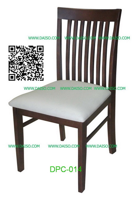เฟอร์นิเจอร์ไม้ยางพารา/เก้าอี้ไม้ยางพารา/เก้าอี้ทานข้าวไม้ยาง/DPC-014 2