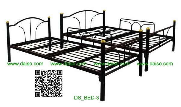 เตียงเหล็ก3ฟุต2ชั้น รุ่น DS-Bed3/ (ถอดแยกเป็นเตียง 3 ฟุต ได้ 2 ตัว) 1