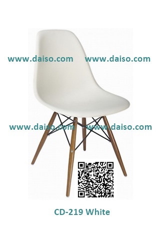 CD-219_เฟอร์นิเจอร์ตกแต่งบ้านเก๋ๆ/เก้าอี้พลาสติคขาไม้ 3