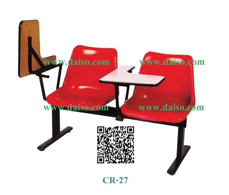 เก้าอี้เลคเชอร์โพลีโพพิลีน 2 ที่นั่ง CR-27-2