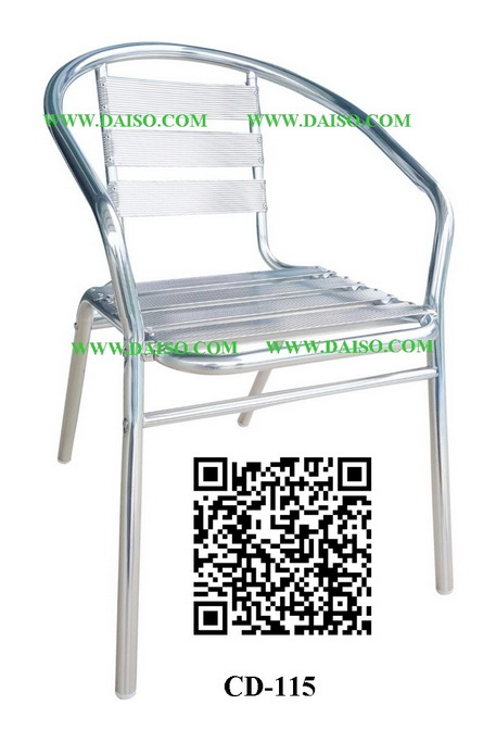 ขายส่งเก้าอี้อลูมิเนียมซ้อนได้/เก้าอี้อลูมิเนียมมีท้าวแขน CD-115