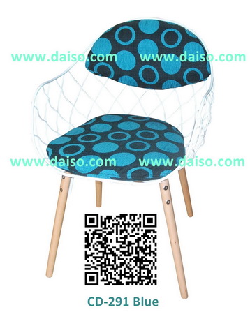 เก้าอี้เหล็กสไตล์โมเดิร์น ขาไม้ มีอาร์ม_CD-291/ เก้าอี้เหล็กนำเข้า 1