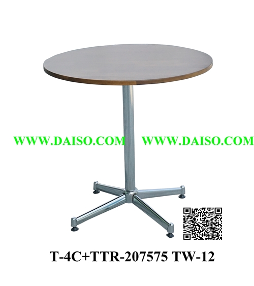 ขาโต๊ะพร้อมหน้าโต๊ะกลม / โต๊ะทานอาหาร / T-4C+TTR-207575 TW-12