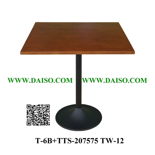 ขาโต๊ะทรงแชมเปญ / ขาโต๊ะเหล็กหล่อพร้อมหน้าโต๊ะ T-6B+TTS-207575 TW-12