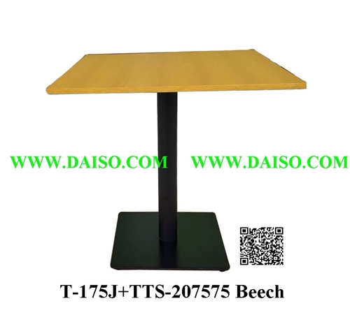ขาโต๊ะพร้อมหน้าโต๊ะ / โต๊ะรับประทานอาหาร / T-175J+TTS-207575 Beech