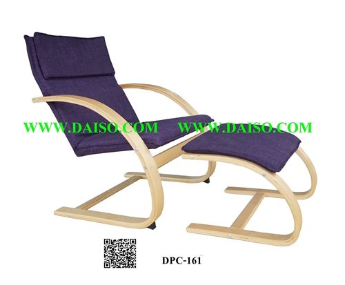 เก้าอี้นั่งพักผ่อน โครงไม้ เบาะผ้า DPC-161 1