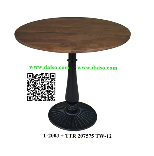 ขาโต๊ะพร้อมหน้าโต๊ะ / โต๊ะรับประทานอาหาร / T-200J+TTR-207575 TW-12