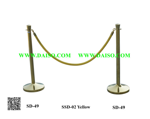 เสากั้นทางเดิน สแตนเลส  สีทอง SD-49 2