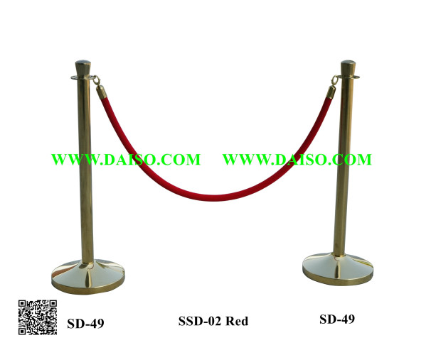 เสากั้นทางเดิน สแตนเลส  สีทอง SD-49 1