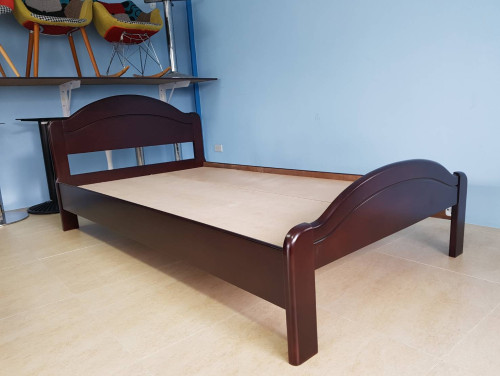 เตียงนอนไม้ยางพารา/ DS-RUBBER WOOD-16 /เตียงไม้ยางพารา ขนาด 3.5 ฟุต
