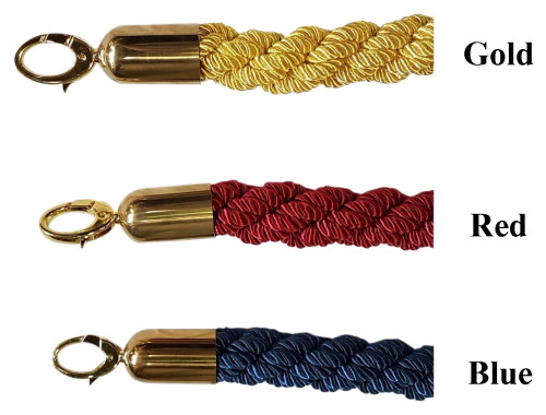 เชือกกั้นทางเดินหัวทอง แบบเกลียว  SSD-rope