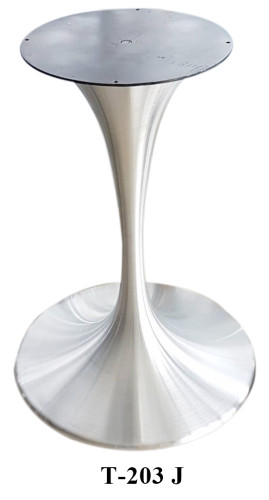 ขาโต๊ะอลูมิเนียม แบบปัดเงา ลายขนแมว  รหัส T-203 J