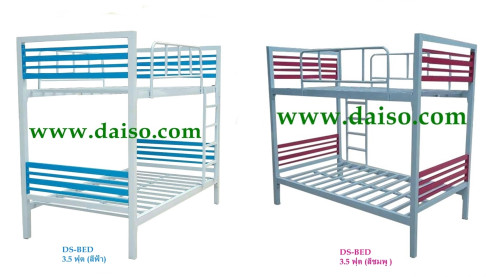 เตียงนอนเหล็ก 2 ชั้น เตียงหอพัก  /เตียงเหล็กขนาด 3.5 ฟุต ทำสี รหัส DS-BED 31