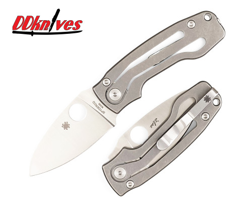 มีดพับ Spyderco PITS 2 Slipjoint Folding Knife M398 Satin Blade, Titanium Handles (C269TIP)