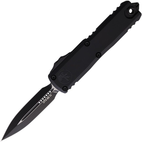 มีดออโต้ Microtech UTX-85 D/E Gen IV OTF Auto Knife Black Blade, Black Aluminum Handle (12324-1T)
