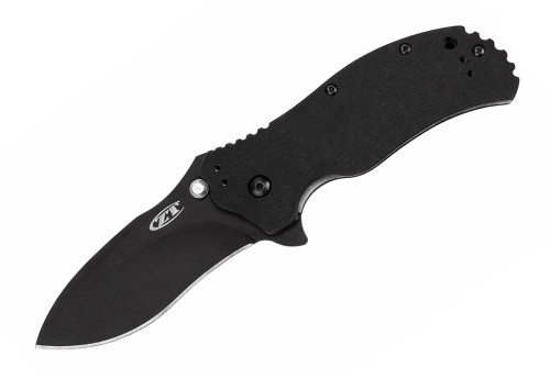 มีดพับ Zero Tolerance 0350 Assisted Flipper Knife S30V Black Plain Blade, Black G10 Handles