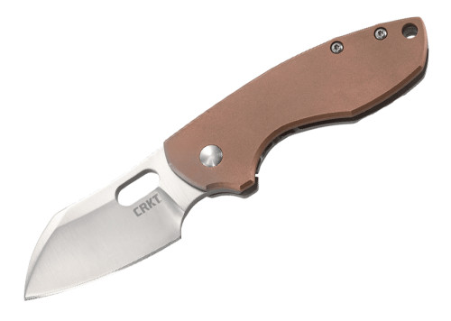 มีดพับ CRKT Pilar Copper Folding Knife Satin Blade, Copper and Stainless Steel Handles (5311CU)