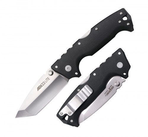 มีดพับ Cold Steel AD-10 Lite Folding Knife AUS-10A Tanto Blade, Black GFN Handles (FL-AD10T)