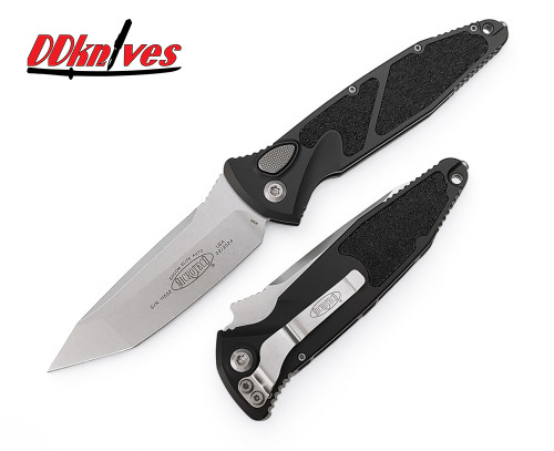 มีดออโต้ Microtech Socom Elite T/E Automatic Knife Stonewash Blade, Black Handles (161A-10)