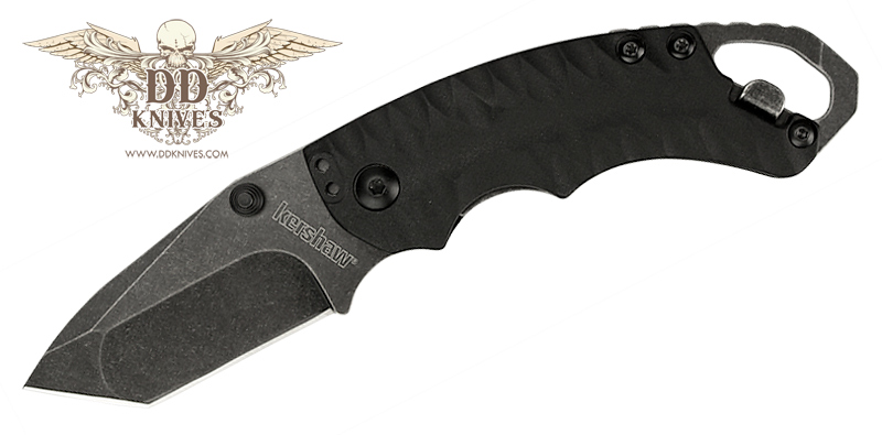 มีดพับ Kershaw Shuffle II Multi- Function Blackwash Plain Blade, Black Handles (8750TBLKBW)