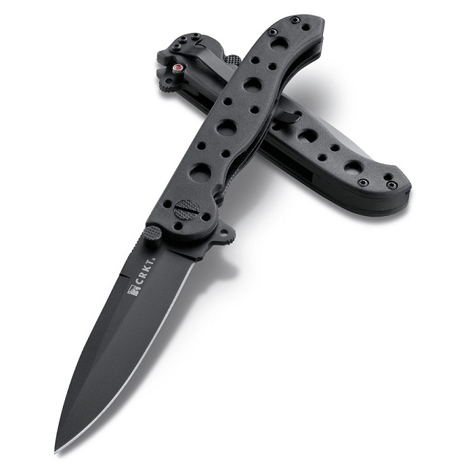 มีดพับ CRKT Carson M16-01KZ Tactical Zytel Folding Spear Point Knife (Black Plain)