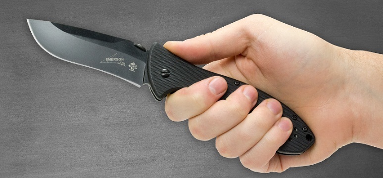 มีดพับ Kershaw Emerson CQC-9K Folding Knife Black Blade, Black G10 Handles (6045BLK) 1