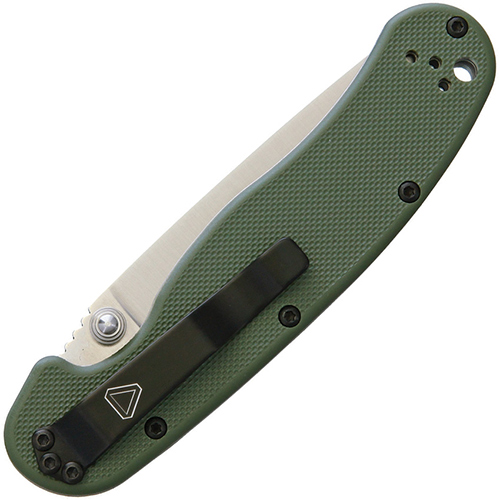 มีดพับ Ontario RAT Model 2 Folding Knife D2 Satin Plain Blade, OD Green Nylon Handles (8828OD) 1