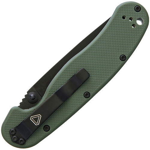 มีดพับ Ontario RAT Model 2 Folding Knife D2 Black Plain Blade, OD Green Nylon Handles (8830OD) 1