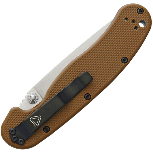 มีดพับ Ontario RAT Model 2 Folding Knife D2 Satin Plain Blade, Coyote Brown Nylon Handles (8828CB) 1