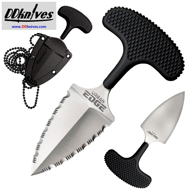 มีดชก Cold Steel Urban Edge Push Dagger Double Serrated Edge, Kray-Ex Handle (43XLSS)