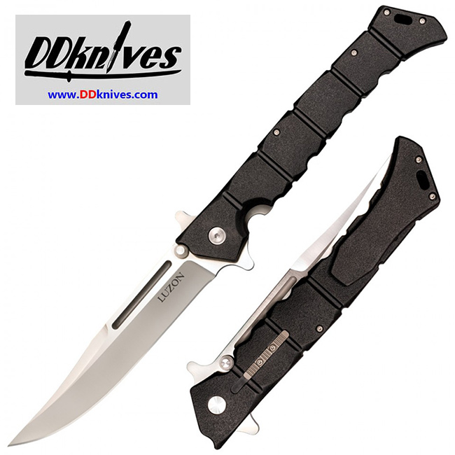 มีดพับ Cold Steel Large Luzon Flipper Knife Plain Blade, Black GFN Handles (20NQX)