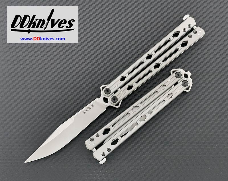 มีดบาลิซอง Kershaw Lucha Balisong Butterfly Knife, Stonewashed Stainless Steel Handles (5150)