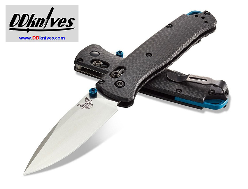 มีดพับ Benchmade Bugout AXIS Folding Knife CPM-S90V Satin Plain Blade, Carbon Fiber Handles (535-3)