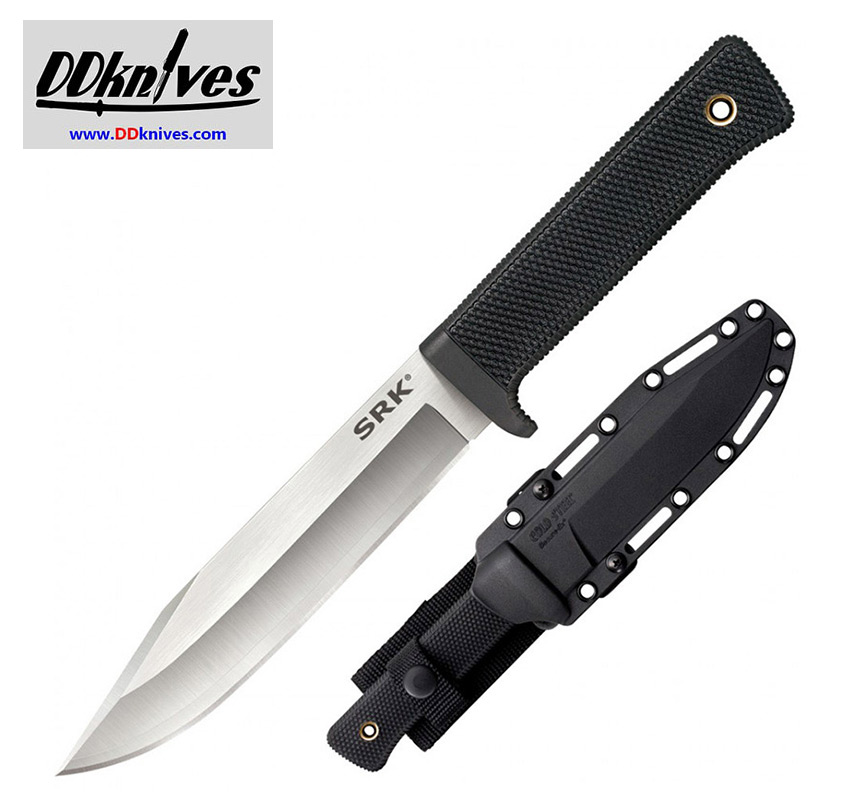 มีดใบตาย Cold Steel SRK Fixed VG-10 San Mai Blade, Kraton Handle, Secure-Ex Sheath (35AN)