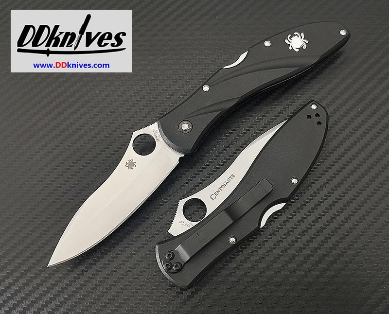 มีดพับ Spyderco Centofante3 VG10 Plain Blade, FRN Channeled Handles (C66PBK3)