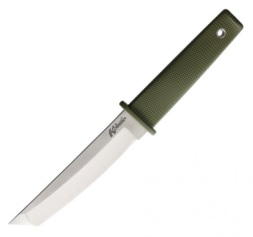 มีดใบตาย Cold Steel Kobun Tanto Fixed Blade knife, OD Green Kray-Ex Handle (17T-ODST)