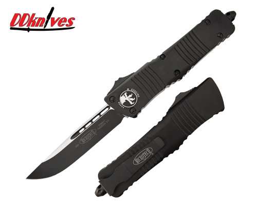 มีดออโต้ Microtech Combat Troodon S/E OTF Automatic Knife Black Blade, Black Handles (143-1T)