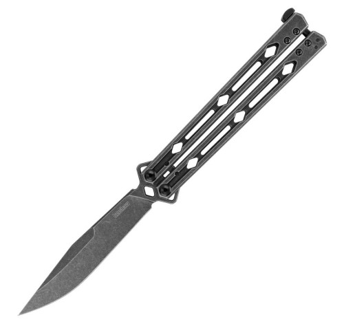 มีดบาลิซอง Kershaw Lucha Balisong Butterfly Knife, BlackWashed Stainless Steel Handles (5150BW)
