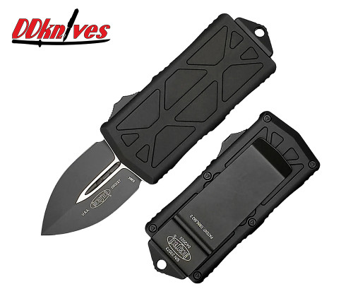 มีดออโต้ Microtech Exocet D/E OTF Automatic Knife Tactical Black Blade, Black Handles (157-1T)