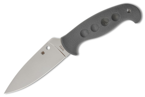 มีดใบตาย Spyderco Temperance Lightweight CPM-CruWear Plain Blade, Grey FRN, Sprint Run (FB05PGY)