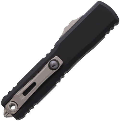 มีดออโต้ Microtech Ultratech D/E Gen IV Auto Knife Stonewash Blade, Black Aluminum Handle (11224-12) 2