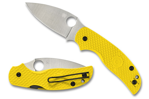 มีดพับ Spyderco Sage 5 Lightweight Salt CPM-MagnaCut Satin Blade, Yellow FRN Handles (C123PYL)