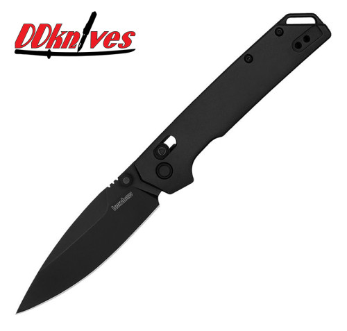 มีดพับ Kershaw Iridium DuraLock Folding Knife D2 Black PVD Blade, Black Aluminum Handles (2038BLK)