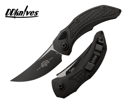 มีดออโต้ Microtech Brachial Automatic Folding Knife Black Blade, Black Handles (268A-1T)