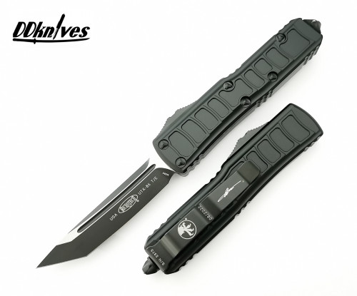 มีดออโต้ Microtech UTX-85 II T/E OTF Automatic Knife Tactical Black Blade, Black Handles (233II-1TS)