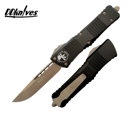 มีดออโต้ Microtech Combat Troodon S/E OTF Auto Knife Bronze Blade, Black Handles (143-13AP)