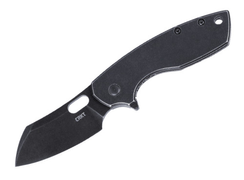 มีดพับ CRKT Pilar Large Flipper Knife Black Stonewashed Blade, Stainless Steel Handles (5315KS)