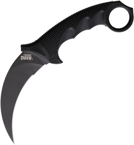 มีดคารัมบิท Cold Steel Steel Tiger Karambit Fixed AUS-8A Black Blade, Secure-Ex Sheath (49KSTBKBK)